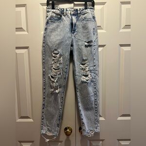 Garage High Waist Denim Ripped Mom Jeans Size 3 / 26